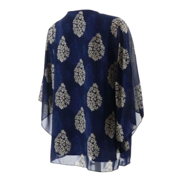 Belle by Kim Gravel Floral Medallion Printed Blouse - Picture 4 of 5